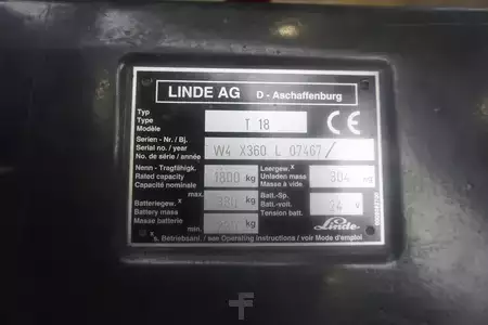 Transpallet elettrici 2001  Linde T 18 - Voll Einsatzbereit (6)