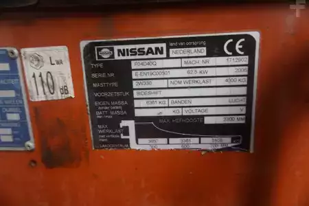 Diesel gaffeltruck 2006  Nissan F 04D40Q - Nur 1.905 Stunden (7)