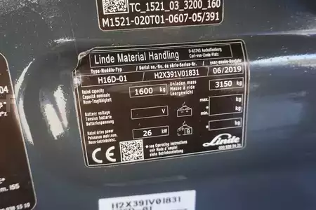 Dieselstapler 2019  Linde H 16D-01 - Triplex - Nur 2.949 Stunden (6)