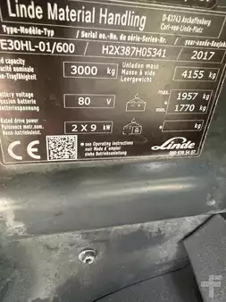 Elektro čtyřkolový VZV  Linde E 30HL-01/600 - 2017 (8)