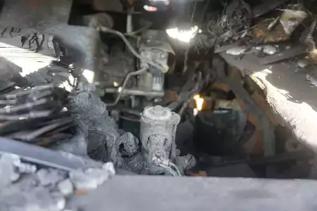 Diesel gaffeltruck 2023  Linde H 80D-03 - Brandschaden (3)