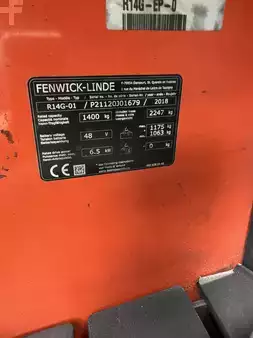 Carretilla retráctil 2018  Linde R 14G-01 - 2018 er (5)