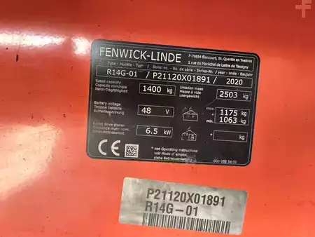 Carretilla retráctil 2020  Linde R 14G-01 - 2020 er (6)