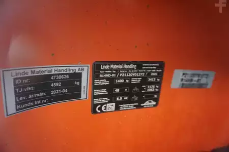 Chariots à mât rétractable 2021  Linde R 14HD-01 - 10.655mm Hubhöhe (6)