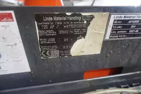 Transpaleta eléctrica 2021  Linde T 25AP - Nur 333 Stunden (4)