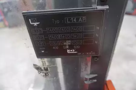 Tukipyörätrukki 2018  Linde L 14AP - Nur 105 Betriebsstunden (3)