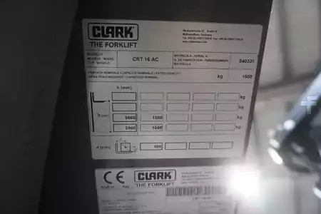 Reachtrucks 2015  Clark CRT 16AC - Nur 3.331 Stunden (3)