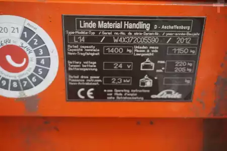 Pallet Stackers 2012  Linde L 14 - 4.352mm Triplex - 2023er Batterie (2)