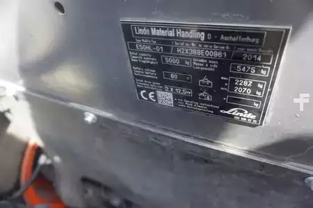 Elektryczne 4-kołowe 2014  Linde E 50HL-01 - Triplex (8)