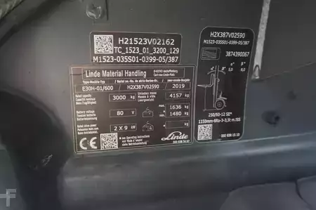 Elektro čtyřkolový VZV 2019  Linde E 30H-01/600 - 2019er (8)