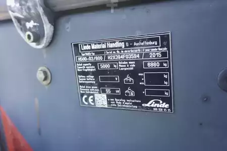 Diesel heftrucks 2015  Linde H 50D-02/600 - 6.203 Stunden (12)