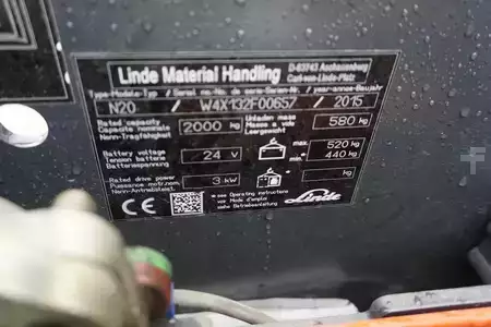 Lavtløftende truck 2015  Linde N 20 - 2015 (9)