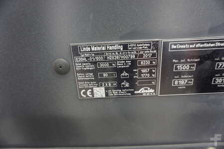 4-wiel elektrische heftrucks 2017  Linde E 30HL-01/600 - 6580mm - Nur 1811 Stunden (4)