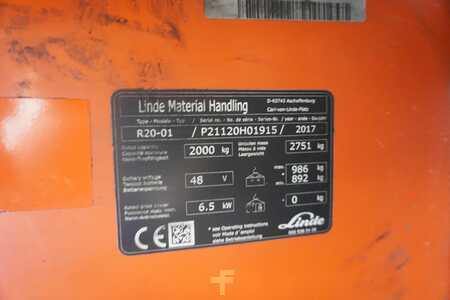 Reach Trucks 2017  Linde R 20-01 - 3997 Stunden (9)