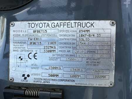 Electric - 3 wheels 2010  Toyota 8FBET15 (6)
