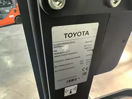 Horizontal Order Pickers 2020  Toyota OSE100 battery 2024 (6)