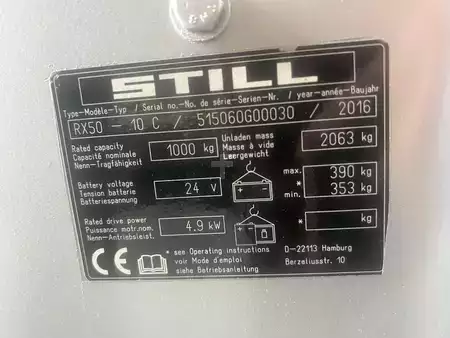 Eléctrica de 3 ruedas 2016  Still RX 50-10 (7)