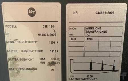 Horizontal-Kommissionierer 2006  BT OSE120 // Batterie 2022 // Elektro //  (3)
