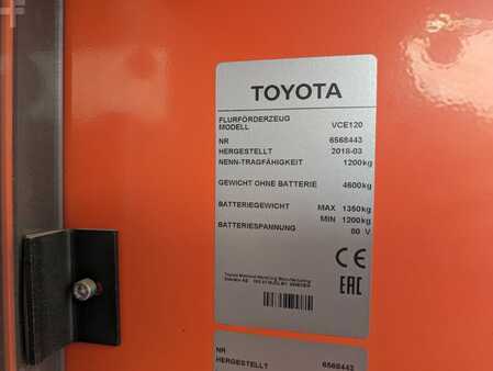 Vertical order pickers 2018  Toyota VCE 120 (7)