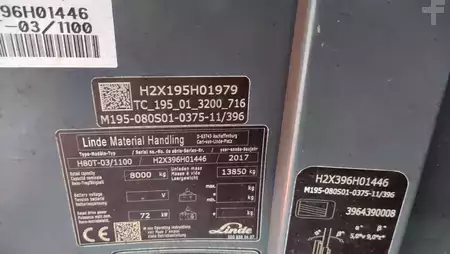 Treibgasstapler 2017  Linde H80T-03/1100 // Freisichtmast // Treibgas (8)