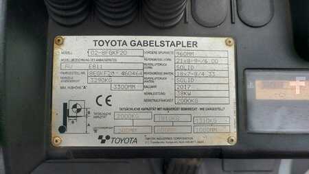 Empilhador a gás 2017  Toyota 8FGKF20 // SS // 1.404 Std.  (7)
