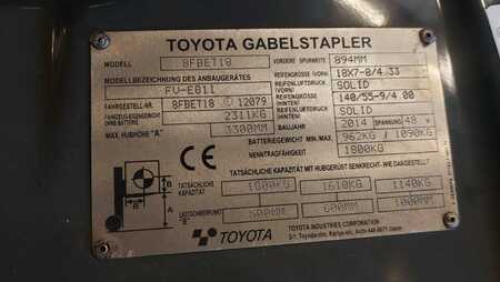 Elektromos 3 kerekű 2014  Toyota 8FBET18 // Duplex // SS // 4100 Std.  (8)