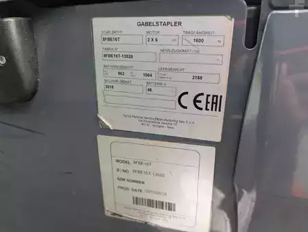 Chariots électriques à 3 roues 2018  Toyota 8FBE16T // Duplex // Baugleiche Geräte verfügbar (9)