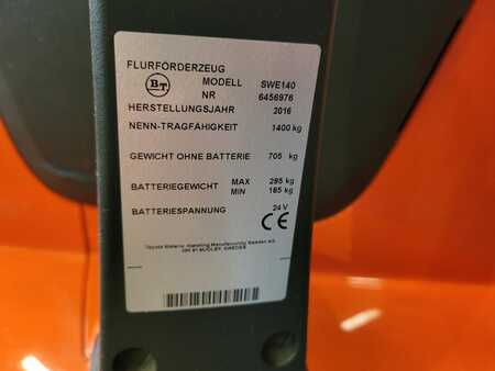 Stapelaars 2016  BT SWE140 // Freisichtmast // Hubhöhe 2,9m // 1407 Betriebsstunden // Elektro (6)