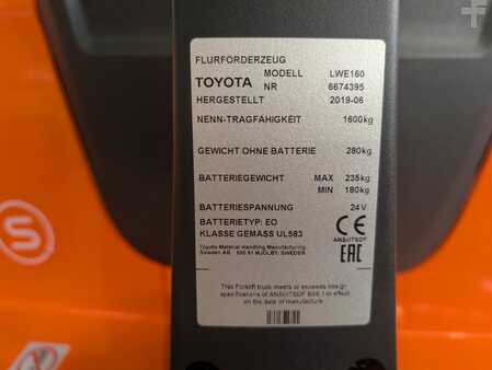 Nízkozdvižný vozík 2019  Toyota LWE160 // Initialhub // 248 BStd. // Elektro (8)