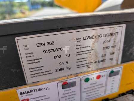 Hochhubwagen 2014  Jungheinrich ERV 308 // 3.489 Std. // Vorschubgabeln (6)