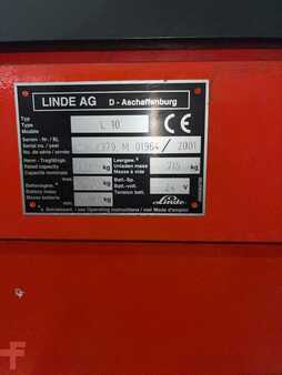 Hochhubwagen 2001  Linde L 10 // 3280 h (9)