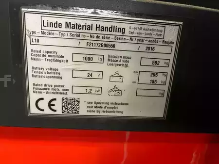 Stoccatori 2016  Linde L10 // (4)