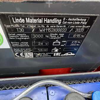 Wózki niskiego podnoszenia 2020  Linde T30 (1153) (8)
