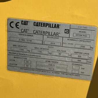 4-wiel elektrische heftrucks 2014  CAT Lift Trucks EP25K-PAC (10)