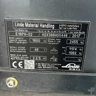 4-wiel elektrische heftrucks 2017  Linde E16PH-02 (386) EVO (19)