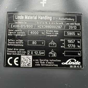 Elektro čtyřkolový VZV 2013  Linde E40/600H(388) High (19) 
