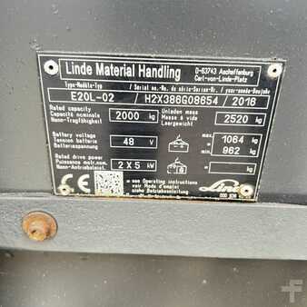 3-wiel elektrische heftrucks 2016  Linde E20L (386) (18)
