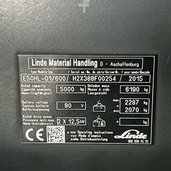 Elektro čtyřkolový VZV 2015  Linde E50/600HL (388) (3)