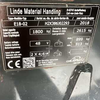 Eléctrico - 3 rodas 2018  Linde E18 (386-02) EVO (19)