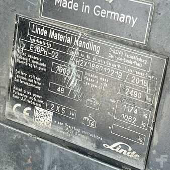 Electric - 3 wheels 2016  Linde E16PH (386-02) EVO (15)