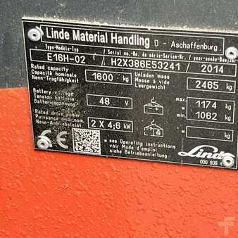 3-wiel elektrische heftrucks 2014  Linde E16H (386-02) (14)