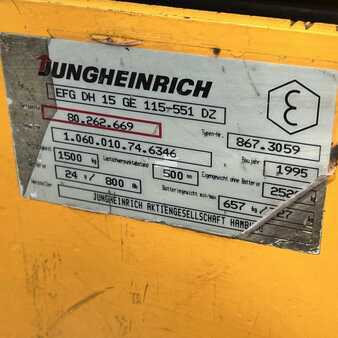 Carrelli elettrici 3 ruote 1995  Jungheinrich EFG-DH15 (15)