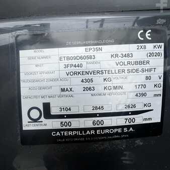 Elektro čtyřkolový VZV 2020  CAT Lift Trucks EP35N-80E (9)