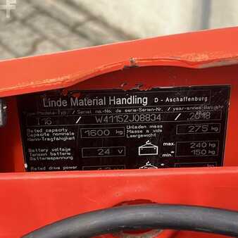 Nízkozdvižný vozík 2018  Linde T16 (1152) (8)