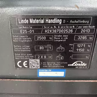 4-wiel elektrische heftrucks 2013  Linde E25 (387) (19)