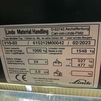 Vertical order pickers 2023  Linde V10-02 (5212) (24)