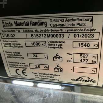 Vertical order pickers 2023  Linde V10-02 (5212) (22)