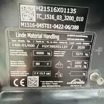 Elektro čtyřkolový VZV 2020  Linde E40/600L (388) LOW (18)