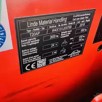 Elektrische palletwagens 2018  Linde T20AP (131) (13)