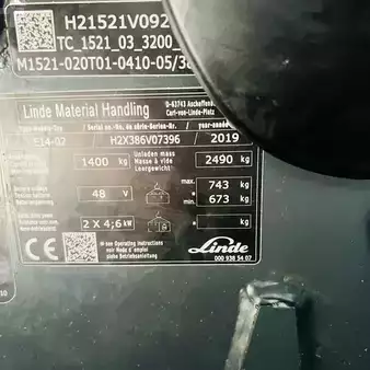 Elektrisk- 3 hjul 2019  Linde E14 (386-02) EVO (21)